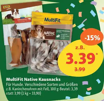 Fressnapf MultiFit Native Kausnacks Für Hunde. Angebot