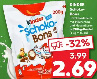 Kaufland KINDER Schoko Bons Angebot