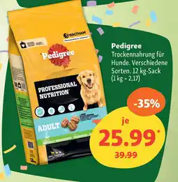 Fressnapf Pedigree Trockennahrung für Hunde. Angebot