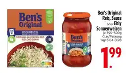 Edeka Ben's Original Reis, Sauce oder Ebly Sonnenweizen Angebot