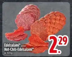 Edeka Edelsalami oder Hot-Chili-Edelsalami Angebot