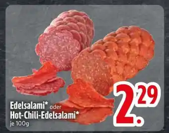 Edeka Edelsalami oder Hot-Chili-Edelsalami Angebot