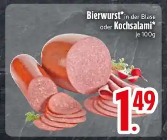 Edeka Bierwurst oder Kochsalami Angebot
