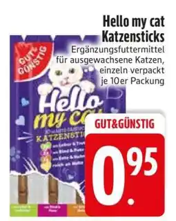 Edeka Hello my cat Katzensticks Angebot