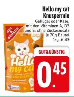 Edeka Hello my cat Knuspermix Angebot