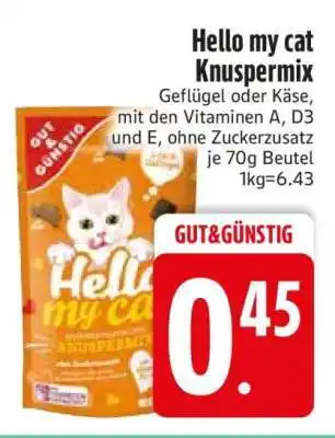 Edeka Hello my cat Knuspermix Angebot