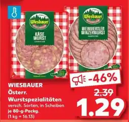 Kaufland WIESBAUER Österr. Wurstspezialitäten Angebot