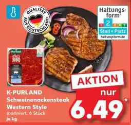 Kaufland K-PURLAND Schweinenackensteak Western Style Angebot