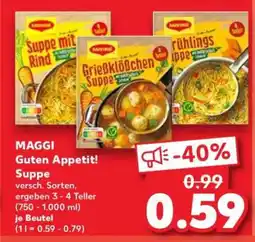 Kaufland Maggi Guten Appetit Suppe Angebot