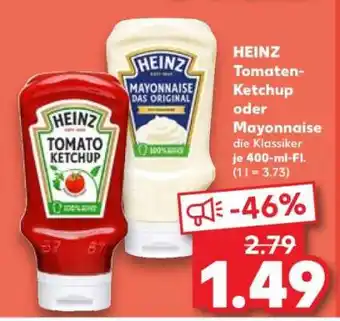 Kaufland HEINZ Tomaten-Ketchup oder Mayonnaise Angebot