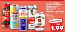 Kaufland CAPTAIN MORGAN, SMIRNOFF, GORDON'S, JOHNNIE WALKER, HAVANA CLUB oder JIM BEAM Angebot