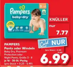 Kaufland PAMPERS Pants oder Windeln Angebot