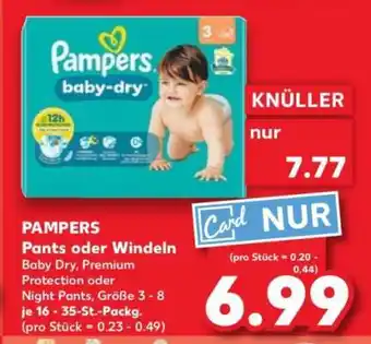 Kaufland PAMPERS Pants oder Windeln Angebot