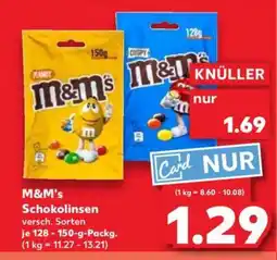 Kaufland M&M's Schokolinsen Angebot