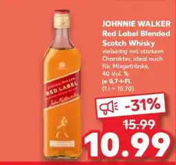 Kaufland JOHNNIE WALKER Red Label Blended Scotch Whisky Angebot