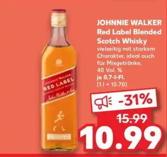 Kaufland JOHNNIE WALKER Red Label Blended Scotch Whisky Angebot