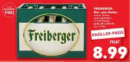 Kaufland FREIBERGER Bier oder Radler Angebot