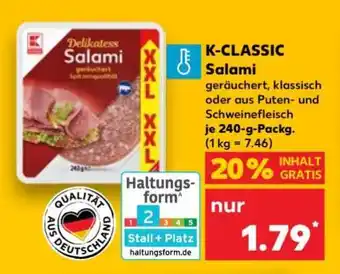 Kaufland K-CLASSIC Salami Angebot