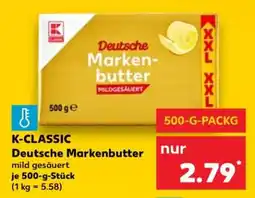 Kaufland K-CLASSIC Deutsche Markenbutter Angebot