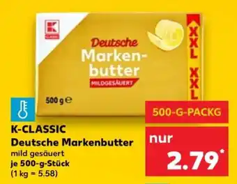 Kaufland K-CLASSIC Deutsche Markenbutter Angebot