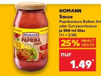 Kaufland HOMANN Sauce Angebot