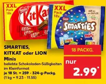 Kaufland Smarties KitKat oder Lion Minis Angebot