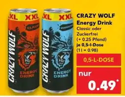 Kaufland CRAZY WOLF Energy Drink Angebot