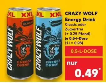 Kaufland CRAZY WOLF Energy Drink Angebot