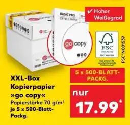 Kaufland XXL-Box Kopierpapier go copy Angebot