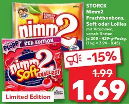 Kaufland STORCK Nimm2 Fruchtbonbons, Soft oder Lollies Angebot