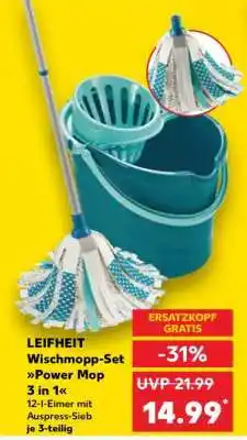 Kaufland LEIFHEIT Wischmopp-Set Power Mop 3 in 1 Angebot