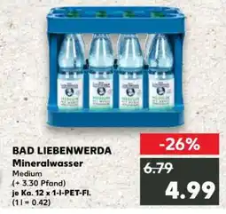 Kaufland BAD LIEBENWERDA Mineralwasser Angebot