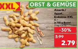 Kaufland Amerik./ägypt. Erdnüsse XXL Kl. I Angebot