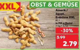Kaufland Amerik./ägypt. Erdnüsse XXL Kl. I Angebot