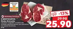 Kaufland K-WERTSCHÄTZE Rinder-Entrecôte Angebot
