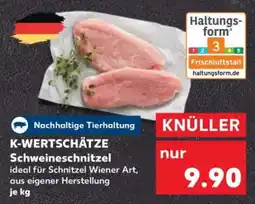 Kaufland K-WERTSCHÄTZE Schweineschnitzel Angebot