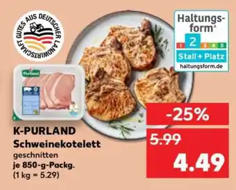 Kaufland K-PURLAND Schweinekotelett Angebot