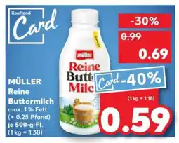 Kaufland MÜLLER Reine Buttermilch Angebot