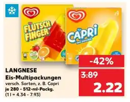 Kaufland LANGNESE Eis-Multipackungen Angebot