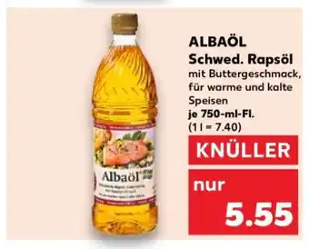 Kaufland ALBAÖL Schwed. Rapsöl Angebot
