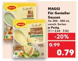Kaufland MAGGI Für Genießer Saucen Angebot