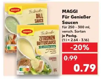 Kaufland MAGGI Für Genießer Saucen Angebot