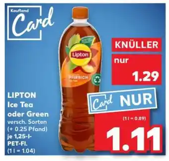 Kaufland LIPTON Ice Tea oder Green Angebot