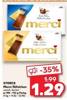 Kaufland Merci-Täfelchen Angebot
