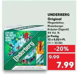 Kaufland UNDERBERG Original Angebot