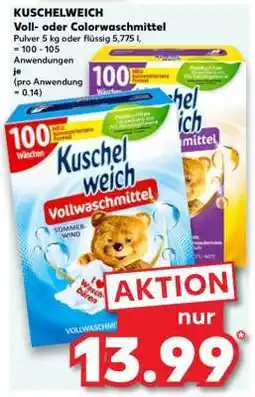 Kaufland KUSCHELWEICH Voll- oder Colorwaschmittel Angebot
