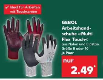 Kaufland GEBOL Arbeitshandschuhe Multi Flex Touch Angebot