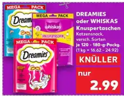Kaufland DREAMIES oder WHISKAS Knuspertaschen Angebot
