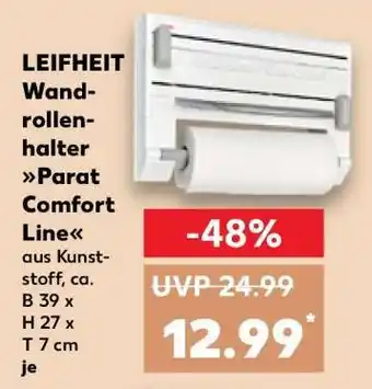 Kaufland LEIFHEIT Wandrollenhalter Parat Comfort Line Angebot