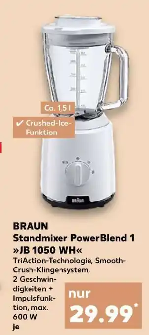 Kaufland BRAUN Standmixer PowerBlend 1 JB 1050 WH Angebot